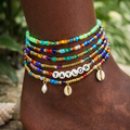 Mystery Glow Stacked Anklet Set (4-Piece)